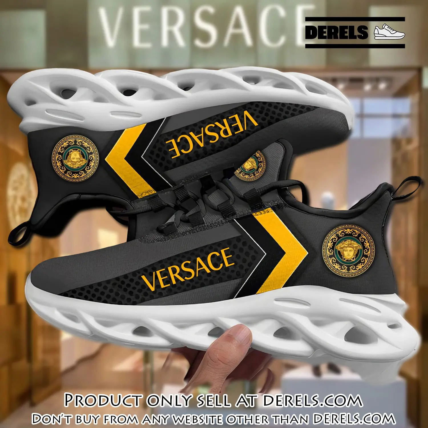Versace medusa dark max soul shoes luxury brand gifts for men women dr2039247